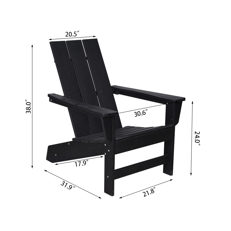 Široká plochá stolička Adirondack Fix