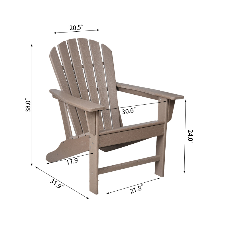 Stolička Adirondack Fix na opierku chrbta