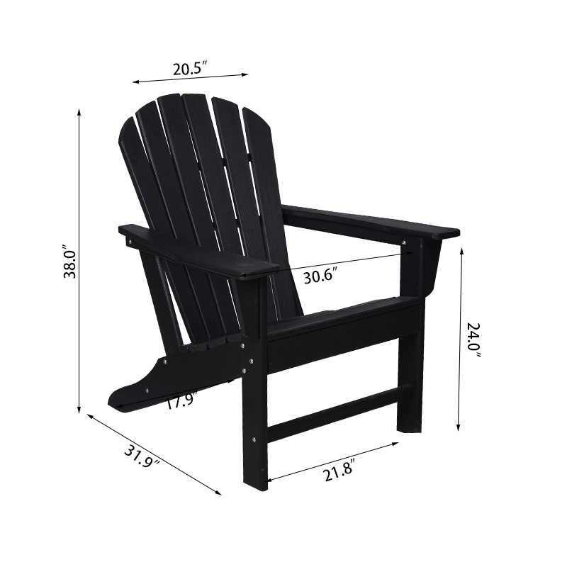 Opravte súpravu kresiel a oválneho stola Adirondack